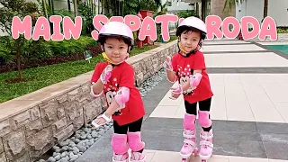 MAIRA NAURA BELAJAR SEPATU RODA || VLOG MEYNOW || ACTING