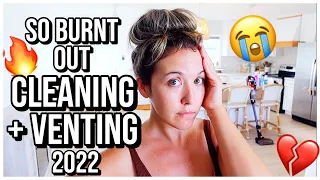 REAL TALK MOM BURNOUT 🔥😭 VENTING CLEAN WITH ME + UN DECORATE WITH ME 2022 | @BriannaK Homemaking