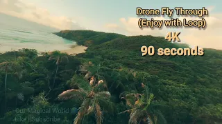 4K Drone Fly Through with Music | Enjoy with Video Loop #youtube #drone #dronevideo #nature #gamtng