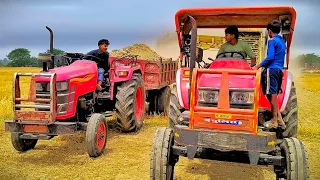 Arjun Mahindra Desi Tractor Se Hubby Mitti Loading Full Trolley Videos 