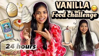 Only VANILLA Food🍦for 24 HOURS ‼️Challenge 🤍#sharmilanirmalavlogs 