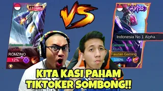 ALPHA FAUZAN GAMING VS SABER ROMZINO SI TIKTOKER SOMBONG!!