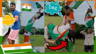 Behind the scene of Independence Day shoot🇮🇳🫡 #gymnast #acrobatics #action #stunt #independenceday