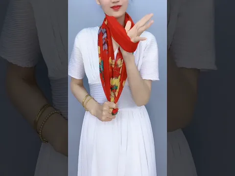 Tie tips🎀 Tie a Silk scarf 小窍门，丝巾系法