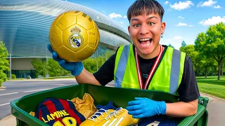 BUSQUÉ EN LAS BASURAS DE LOS ESTADIOS PRODUCTOS DE FUTBOL.. *Real Madrid, Atlético..*