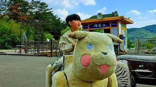 한 번쯤은 타고 싶어서 희준이와 열기구 타로 갔습니다!! (#엄빠 고소공포증)