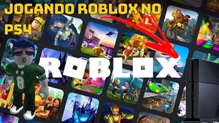 TESTEI ROBLOX NO PLAYSTATION 4 GOSTEI? (PS4 E PS5)