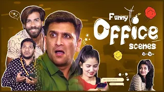Funny Office Scenes || Kiraak Hyderabadiz || Silly Monks