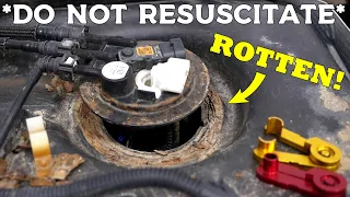 Saving a GMC Canyon with 434,000 Miles from the Crusher - Won't Start, Fuel Pump Tabs Rotted