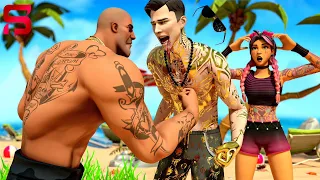 MIDSUMMER MIDAS & BRUTUS FIGHT for BEACH JULES' LOVE... Fortnite