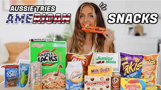AUSTRALIAN TRIES AMERICAN SNACKS (EW 🤢)