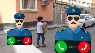 شرطه الاطفال توزع هدايا العيد _ Chicks and cats