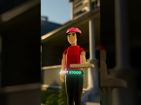 He Will Never Run past a pizza delivery guy