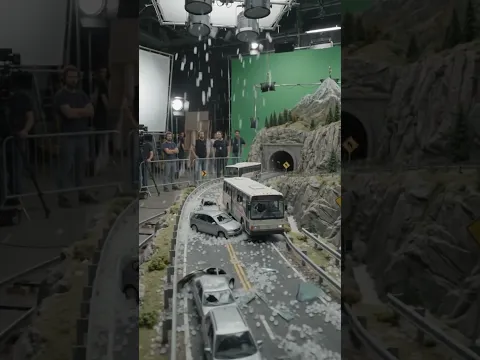 Hollywood BTS magic: #HollywoodBTS #PracticalEffects #TsunamiVFX #tornado #shorts