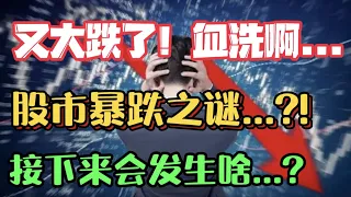 ⚠️ 又大跌了！血洗啊...股市暴跌之谜...?!接下来会发生啥...?   —第781期