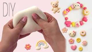 DIY Easy Cold Porcelain Clay | Best Recipe 🌸 No Baking , No Cracks