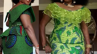 New Ankara Long Skirt & Blouse ||Latest Ankara Peplum Tops || Unique Ankara Styles For Women