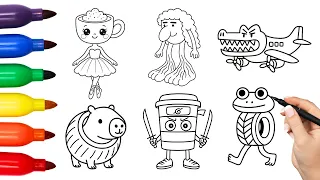How to Draw Crazy Italian Brainrot Animals | Step by Step Drawings