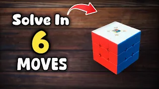 How to solve Rubik’s cube in 6 moves.