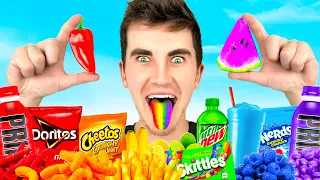 J'ai Survécu À Toutes LES COULEURS de NOURRITURES