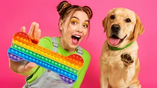 YENİ KÖPEĞİM - Eve Gizlice Nasıl EVCİL HAYVAN Sokulur? La La Dünya İnsanlar Kediler Gibi Davransaydı