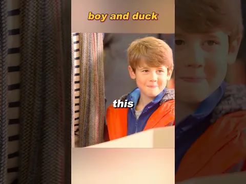 Boy and a lucky duck #viralvideo #movie