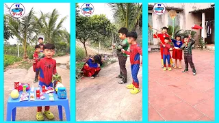 Funny Spider-Man chooses toys P7 #Kids #Spiderman #Shorts