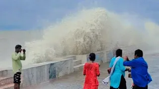 রবিবারের দুপুরে ব্যাপক জলোচ্ছ্বাস 🌊 সমুদ্র স্নানে কড়া সতর্কতা দীঘা সৈকতে 📢 Digha Sea Beach 🏖️