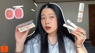 đồ makeup GIÁ RẺ trên SHOPEE (focallure, pinkflash,...) l SonTrangVlog