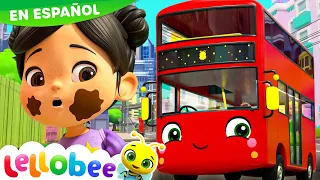 Ruedas en el bus | Lellobee en Español Latino - Canciones Infantiles