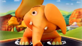 Ek Mota Hathi ||एक मोटा हाथ|| Hindi Rhymes for Kids||poem for children in hindi||NoooNoo Kids