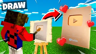 Minecraft But Anything I Draw I Get It | Minecraft Hindi