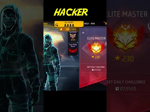 Grandmaster Hacker Vs Badge99🔥😎 #freefire #badge99