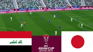 العراق 2 vs 1 اليابان. AFC 2024 Full Match - محاكاة ألعاب الفيديو pes 2021