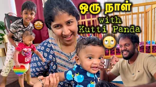 Kutti Panda சேட்டைகள்😷ஆரம்பம்🙏| Daily Routine vlog | saranareen vlogs #saranareen