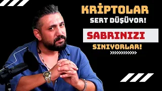 #Bitcoin Analiz - Kriptolar Sert Dusuyorlar! Sabrinizi Siniyorlar! Btc Teknik Analiz Forex