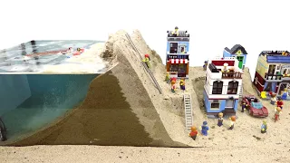 LEGO DAM BREACH EXPERIMENT - NEW LEGO CITY DISASTER