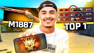 SOU O MELHOR JOGADOR DE M1887 DO BRASIL - TOP 1 NO ARSENAL DA FAMA NOVA TEMPORADA - FREE FIRE