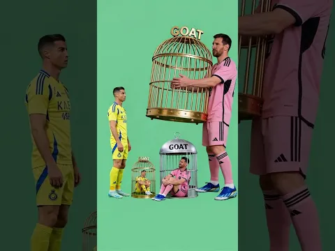 Who is GOAT？🤔️  Ronaldo vs Messi  #ronaldo #messi #shorts