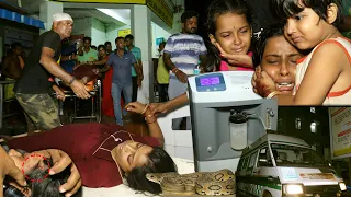 महिला के सर पे जहरीला चंदन बोडा साप के डंसने से स्तिथि गंभीर,देखे हुआ किया।Viper bit woman on head