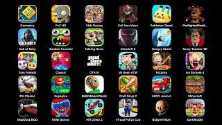 LEGO Juniors,Call of Duty Mobile (CoD Mobile),Pokemon Quest,Baldi's Basics,Ice Scream 4