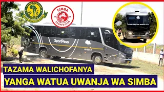 TAZAMA MWANZO MWISHO BASI LA YANGA LATUA UWANJA WA SIMBA MO ARENA,WANATAKA MECHI,WAPOKEWA NA SHANGWE