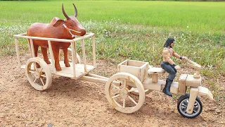 How To Make Three Wheel Motorcycle From Wood - Creative DIY Woodworking Projects