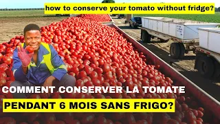 Comment conserver la tomate pendant 6 mois sans frigo ?