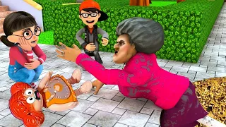 مقالب في المعلمة الشريرة - Scary Teacher 3D - عائلة فله