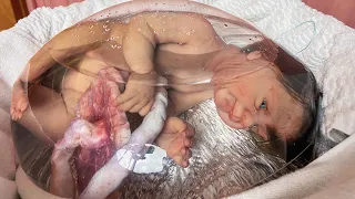 ASMR: PARTO EMPELICADO, ROMPENDO A BOLSA (Bebê reborn) - Sweet Carol
