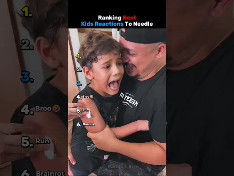 Ranking Best Kids Reactions To Needle🤯😂