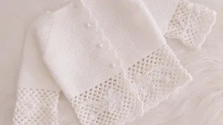 Zincir İşlemeli Bebek Hırkası Yapımı