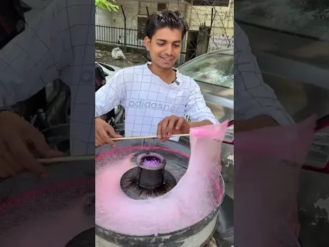 बचपन वाली बुढ़िया की बाल ( Cotton Candy ) Full Making || #shorts #shortvideo #streetfood