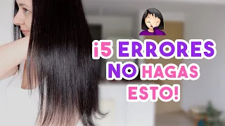 5 ERRORES que Cometes con tu Cabello ¡NO MÁS! | Consejos de cabello *Mis Tips de Belleza*